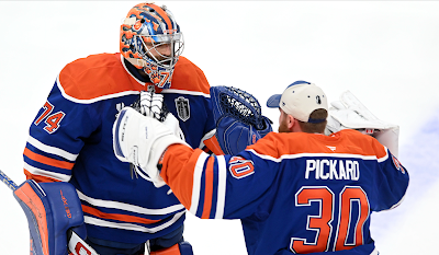 The Stuart Skinner/Calvin Pickard duo will be broken up by the Oilers, sooner or later